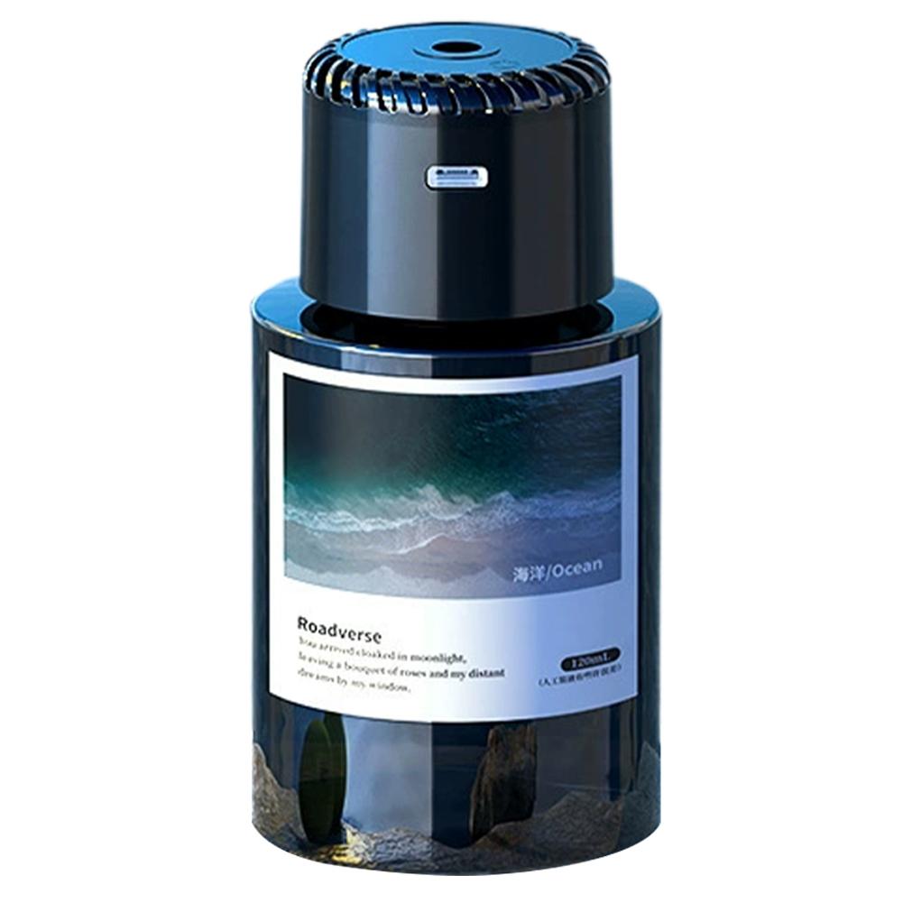 Smart Car Air Freshener with Starry Sky Projection | Rechargeable 120ml Diffuser | French Fragrance | Auto On/Off | Odor Purific