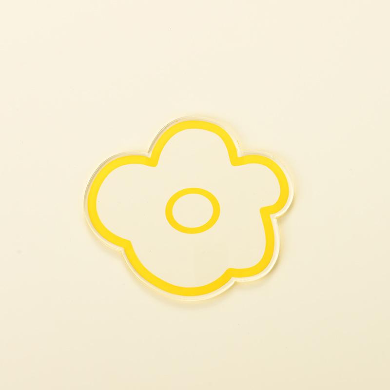 Einfache Acryl-Isolierbecher-Untersetzer Winduntersetzer Isolierte Hohe Temperatur Niedlich Unregelmäßige Blumen Untersetzer Desktop-Dekor Ornamente