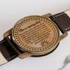 Brass Sundial Wrist Compass Vintage Leather Strap Navigation Watch