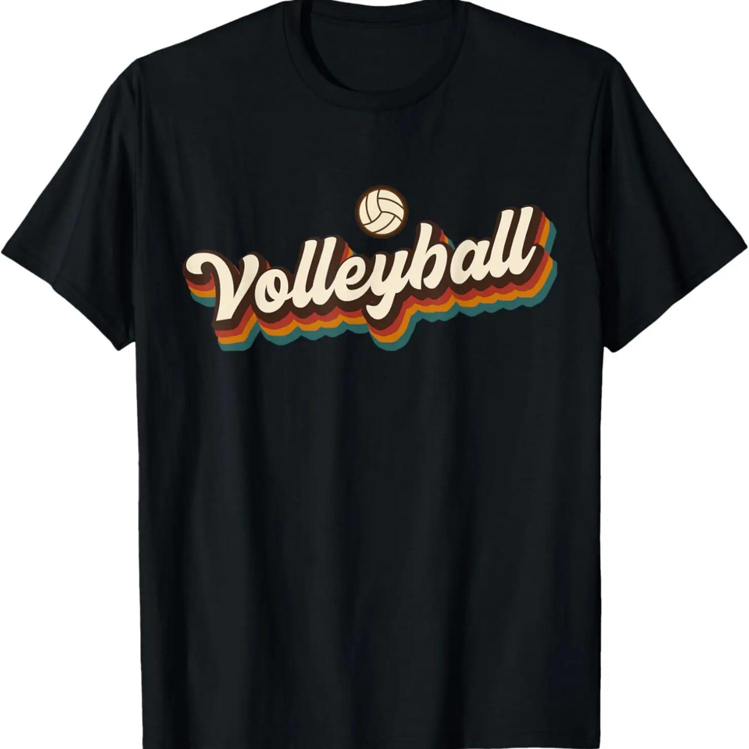 Retro Volleyball Design - Volleyball T-Shirt S чёрный