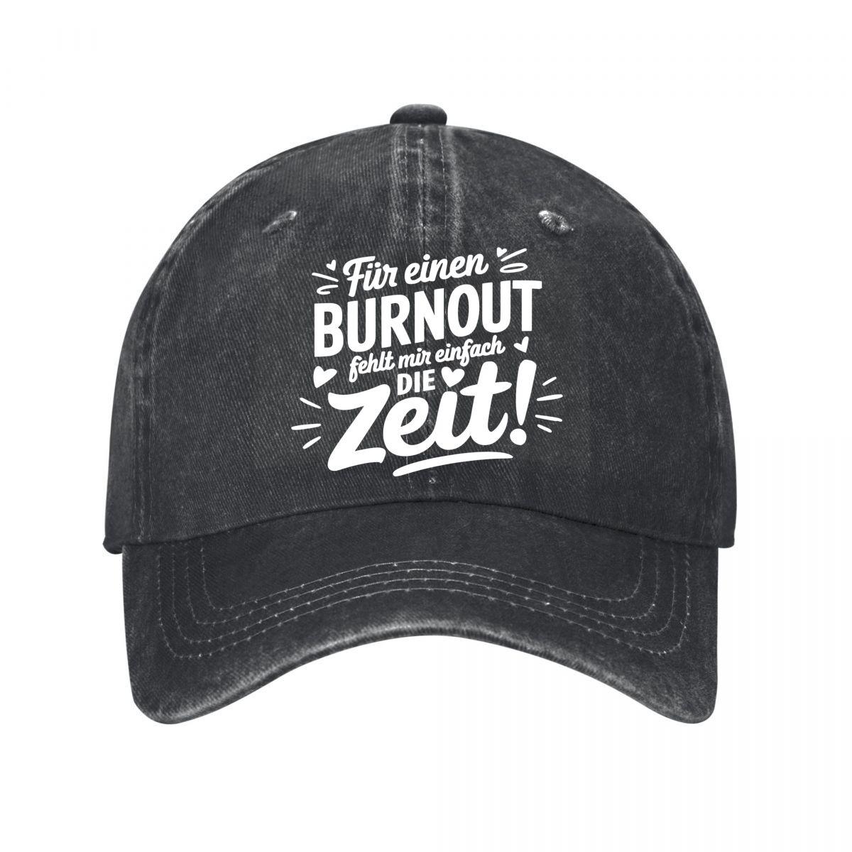 Vintage Burnout Quote Baseball Cap Washed Baseball Cap Adjustable