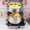 RSFH 304 Stainless Steel 3-Layer 28cm Steamer Pot