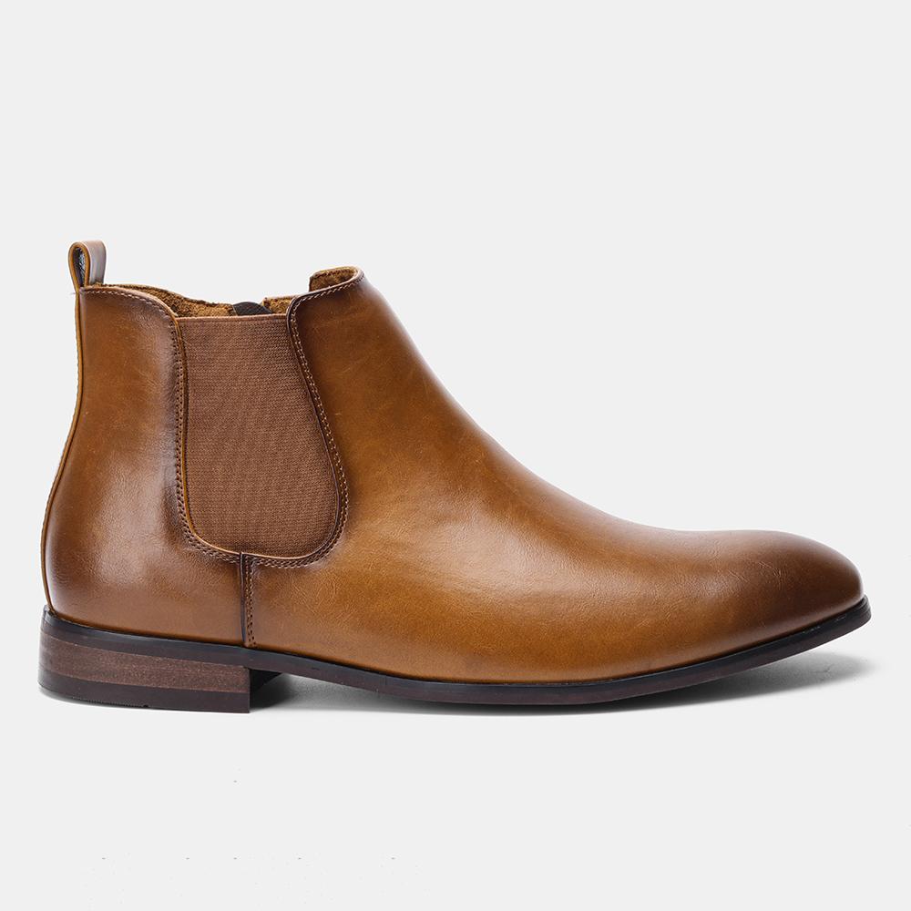 

7-13 Chelsea Boots Men Brand Comfortable Fashion Leather Boots #Dx214 37