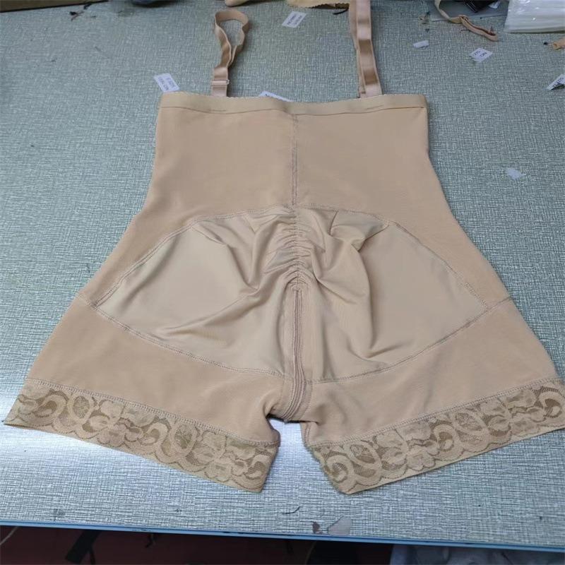 Three Rows Hooks High Waist Zipper Tummy Control Butt Lift Shapewear Bodysuit