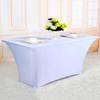 POKROWIEC OBRUS NA STÓŁ CATERINGOWY BANKIETOWY BIAŁY 180x76cm ELASTYCZNY [25C]