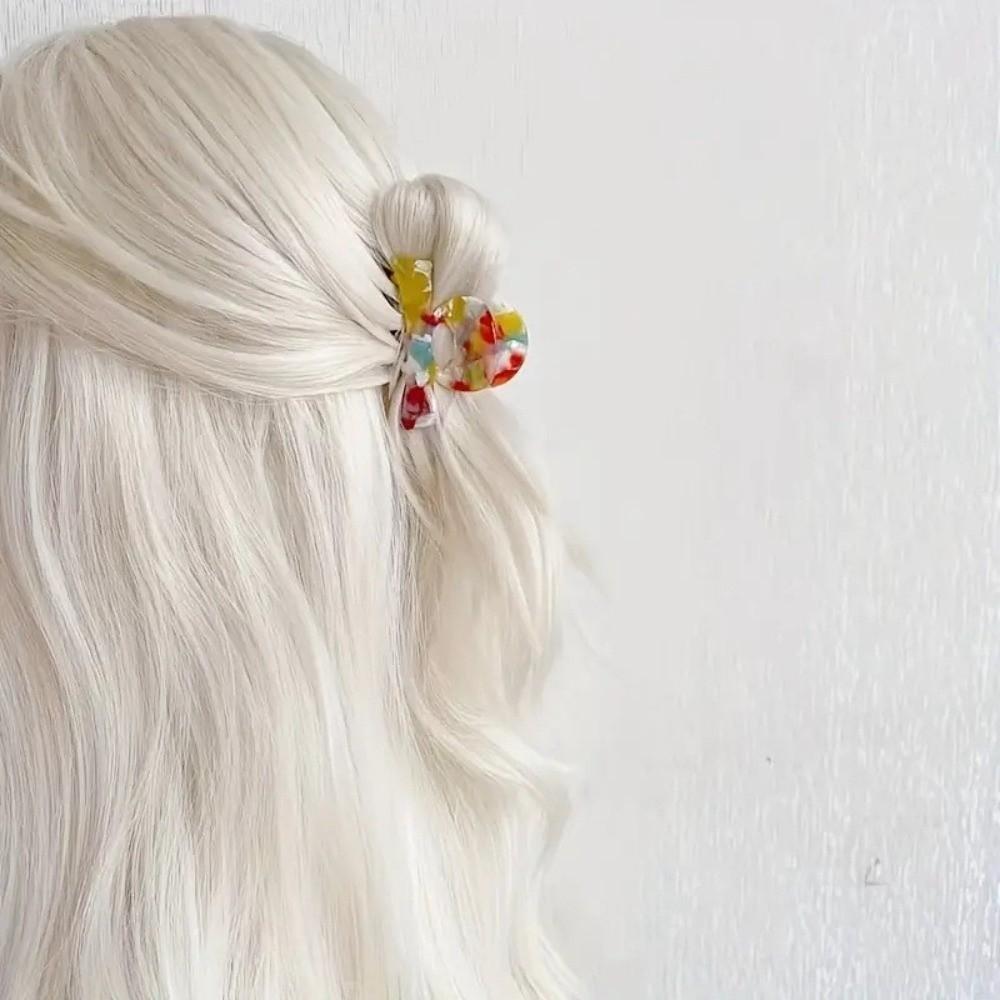 Acetate Colorful Shark Clip Small Hairpin New Ponytail Holder Women