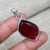 Red Garnet Natural Gemstone Jewelry Pendent 925 Solid Sterling Silver Gift For Her