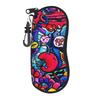 Cartoon Cute Doodle Glasses Case Cover Men Women  Sunglasses Case Fashion Zip Eyewear Box Travel Eyeglass Cases Cover