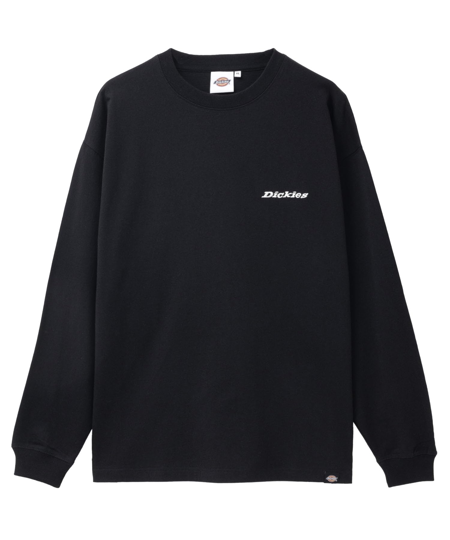 

Dickies Men s Long Sleeve T-Shirt, 100% Cotton, 16OE Jersey, Logo, Black, Size M