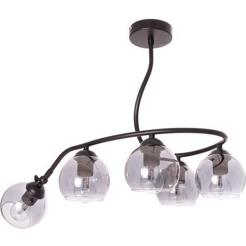 

Подвесной светильник Snake из 5 предметов из черного дымчатого стекла