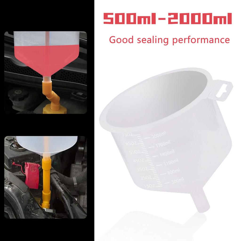 12Pc Automotive Coolant Filling Funnel Spout Set Ensures No Spills During Refills with ABS Plastic for Various Vehicles
