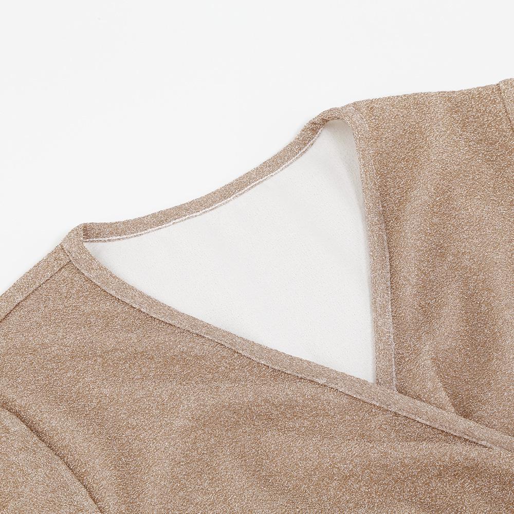 Women's Dress 2025: High-End Pleated Design with New Hot Stamping Feature
