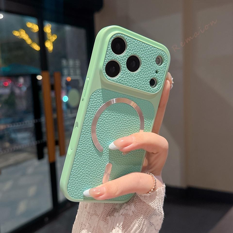 Pu Leather Magnetic Phone Case For For Iphone 17 11 12 13 14 1 16 17 Pro Max Plus Official Shockproof Protector Cover