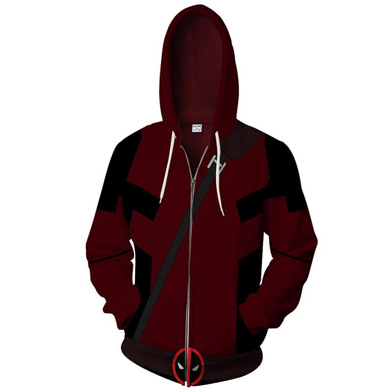 Deadpool 2 Marvel Mens Boys Unisex Zip Hoodie 11 Casual Sportwear Sweatshirts