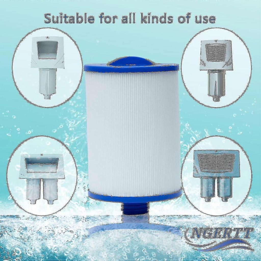 Set mit 2 Whirlpool-Filterkartuschen, Für Spa, Unicel 6ch-940, Pleatco Pww50p3, Waterway Frontzugangsskimmer und Filbur Fc-0359 -gt