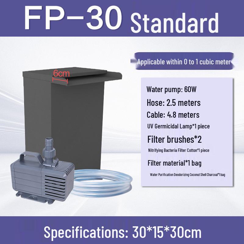 

Система фильтрации и циркуляции воды для рыбного пруда