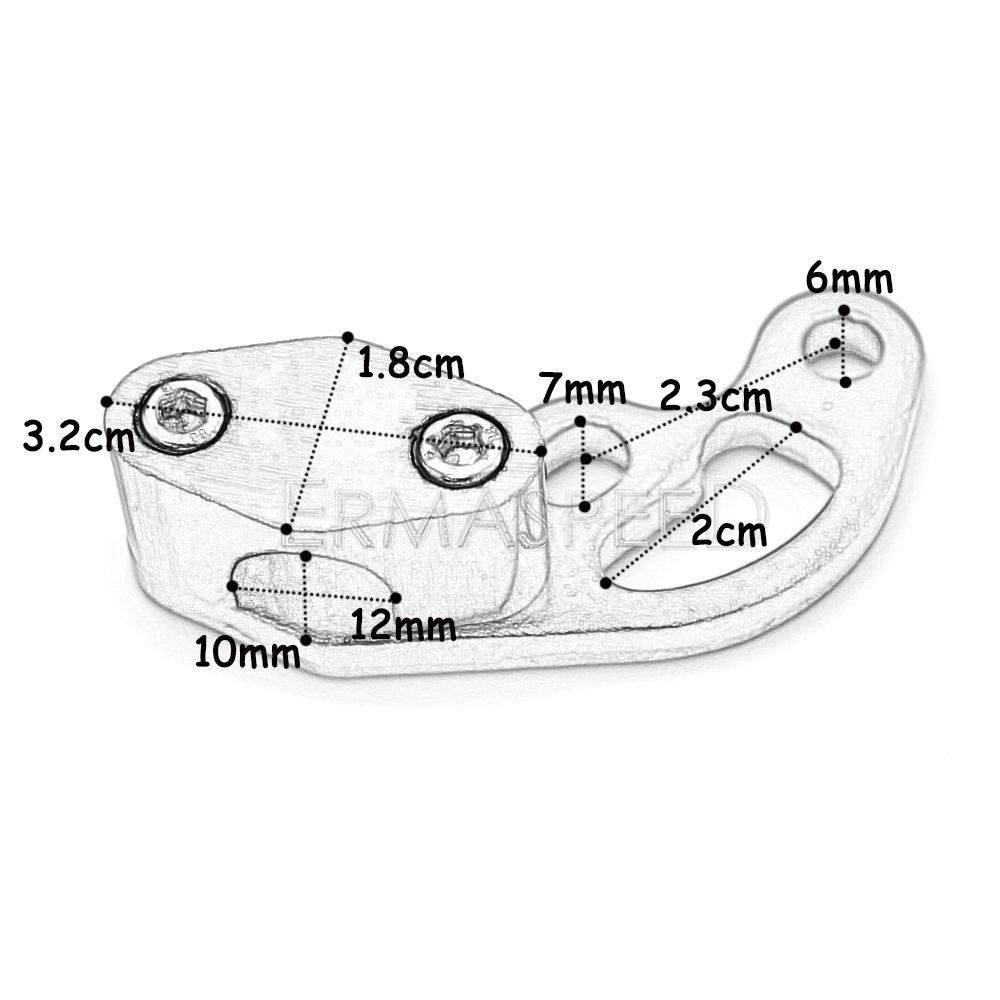 CNC Aluminum Motorcycle Oil Tube Pipeline Clamps Universal Motorcycle Accessories Modified Brake Cable Line Clip for