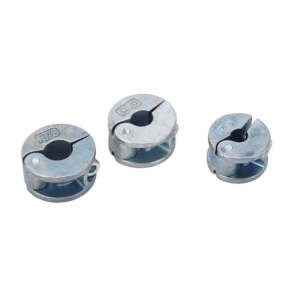 3PCS Zinc Alloy Drill Stopper Collars Open Type Metric Drill Bit Depth Stop Collar Hex Wrench Drill Stop Collar Kit