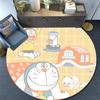 Doraemon2 Round Area Rug,Carpet Rug for Living Room Bedroom Sofa Playroom Decor,Non-slip Floor Mat