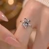 Retro Cute Bear Ring: Korean-Japanese Style Fashion for Girls - Adjustable Index Finger Accessory