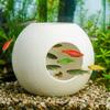 Suction Cup Fixed Fish Shrimp Hiding Cave Spherical Fish Tunnel Toy  Fish Shrimp Reptiles