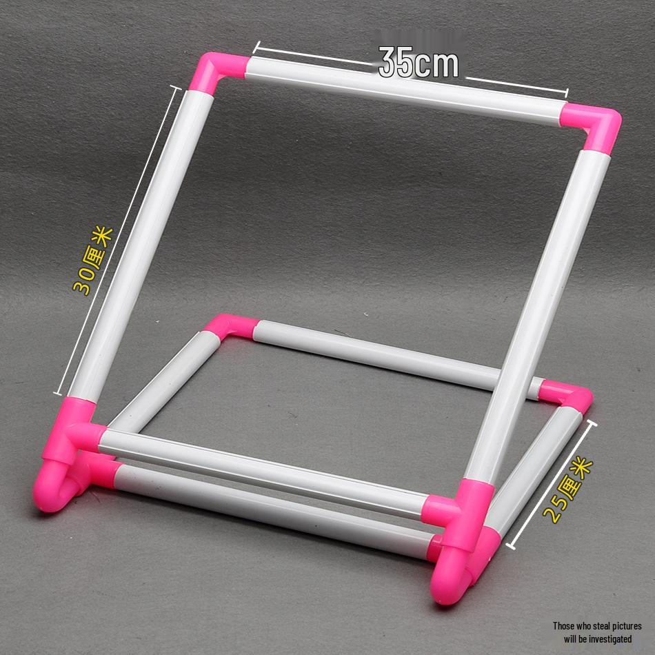 V-shaped Desktop Clip-on Embroidery Hoop Stand for Cross-Stitch