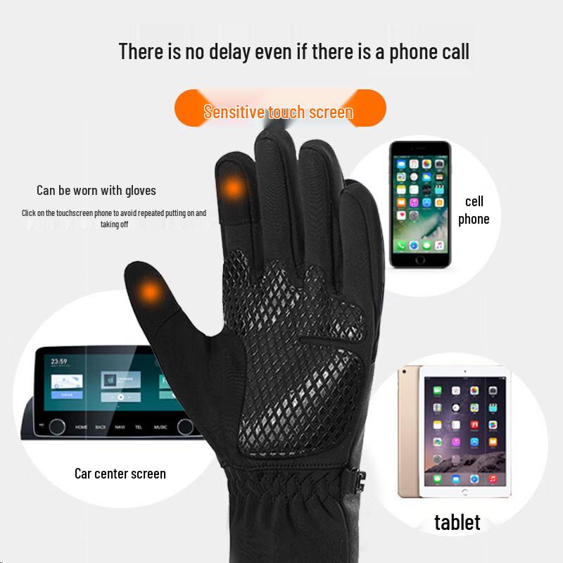 USB Heated Outdoor Cycling Gloves