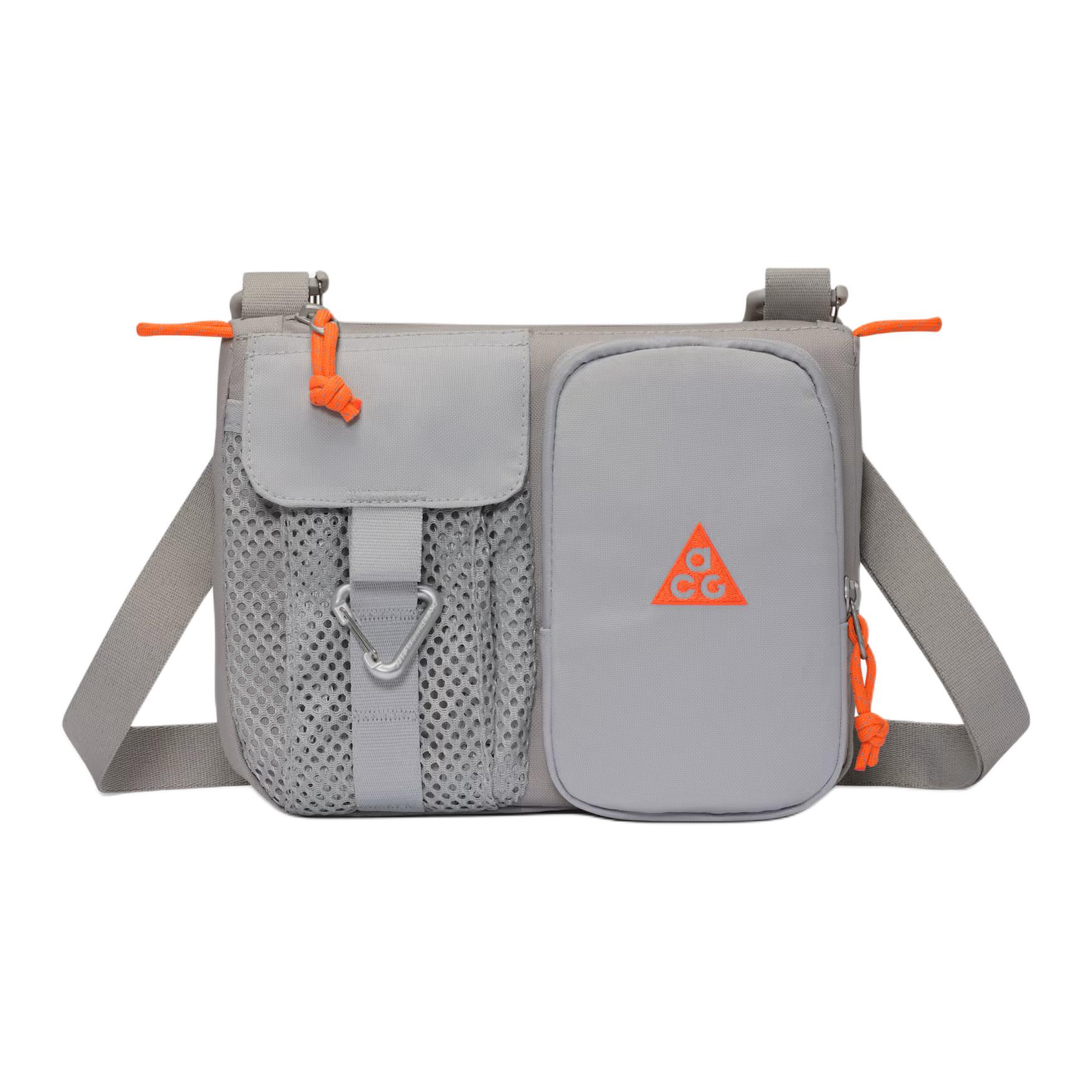 

Nike ACG Series Minimalist Versatile Brand Triangle Logo Polyester Shoulder Bag Unisex Shoulder Bag Gray Orange HJ8180-009 Gray & Orange