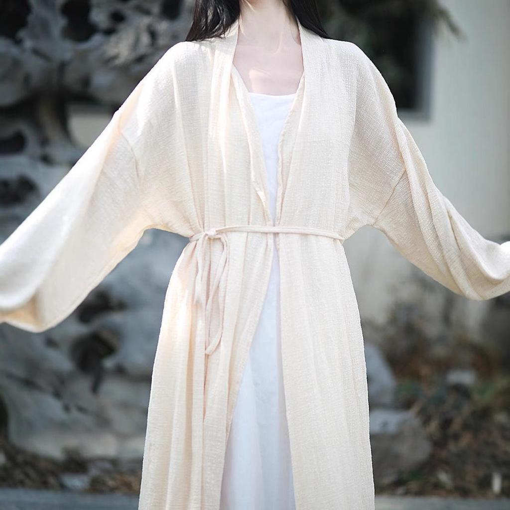 Retro Zen Belted Cardigan: Literary Style, Sun Protection, 3 Colors.