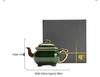 Hand-Painted Enamel Gilded Square Ceramic Teapot Set with Gift Box