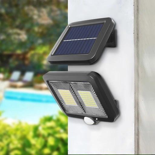 Solarleuchte 98 LEDs mit Bewegungssensor Dämmerungssensor