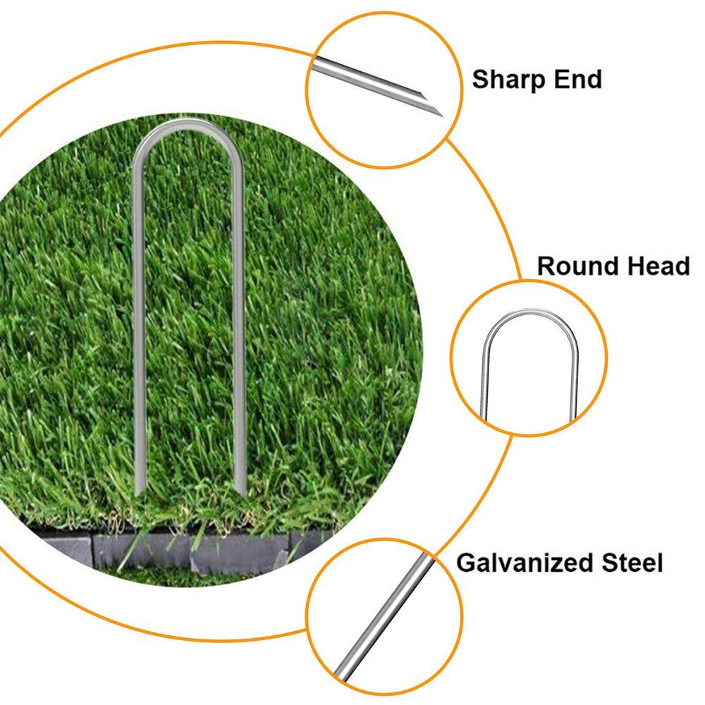 Easy To Fixed Goal Pegs Galvanized Tent Ground Nails Ground Anchor U-Shaped Pegs Trampoline Pile