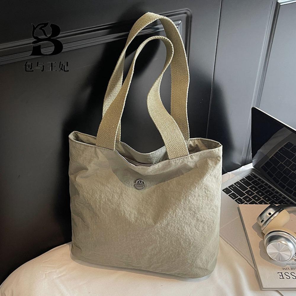Fashion Simple Fashion Women's Handbag Lightweight Large Capacity Tote Bag Foldable Versatile Shoulder Bags Daily Outings