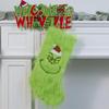 Grinch Christmas Stocking 20-inch Gift Bag Fireplace Decoration