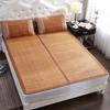 Bamboo Ice Silk Summer Cooling Mat: Foldable Double-Sided Mat for Dormitory or Home, 1.8m