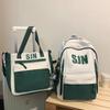 Schoolbag Japanese simple and fashionable backpack 1011 summer new middle school schoolbag college student college style alphabet backpack