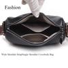 Leather Bag Women's Bag Simple Fashion Wide Shoulder Strap Single Shoulder Crossbody Bag Head Layer Cowhide AVE