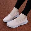 Mom Shoes Women's New Soft-soled Non-slip Hollowed-out Mesh Shoes Flying Woven Flat-soled Walking and One Pedal Old Beijing Cloth Shoes