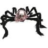 Halloween Decoration Skull Spider Props Funny Spoof Trick Trick Scary Plush Spider