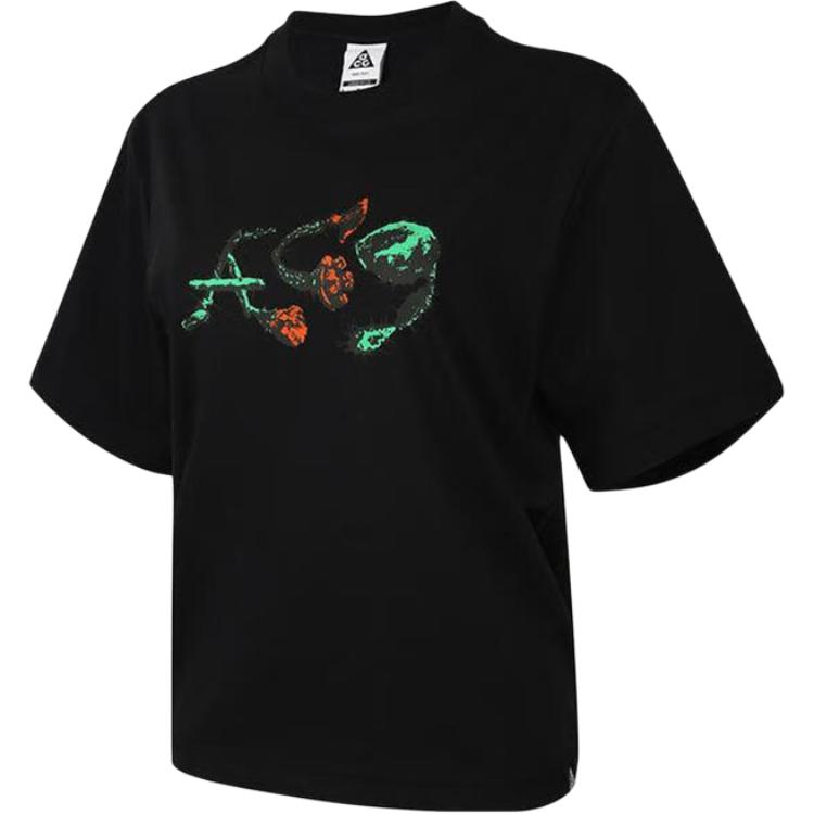 

Nike ACG Fashion Удобная Мягкая Дышащая Футболка с Коротким Рукавом Стандартного Кроя Женские Топы IB7340-010 S