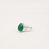 Natural Green Onyx Gemstone 925 Sterling Silver Jewelry Handmade Pear Shape Ring RR-46-9