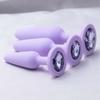Silicone Anal Stopper Butt Stopper Toy Jeweled Anal Adult Sex Toy Personal Anal Trainer for Women