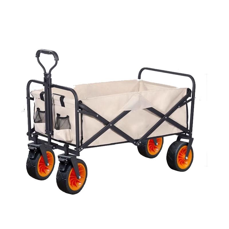 Portable Folding Outdoor Camping Cart with Off-road Wheels