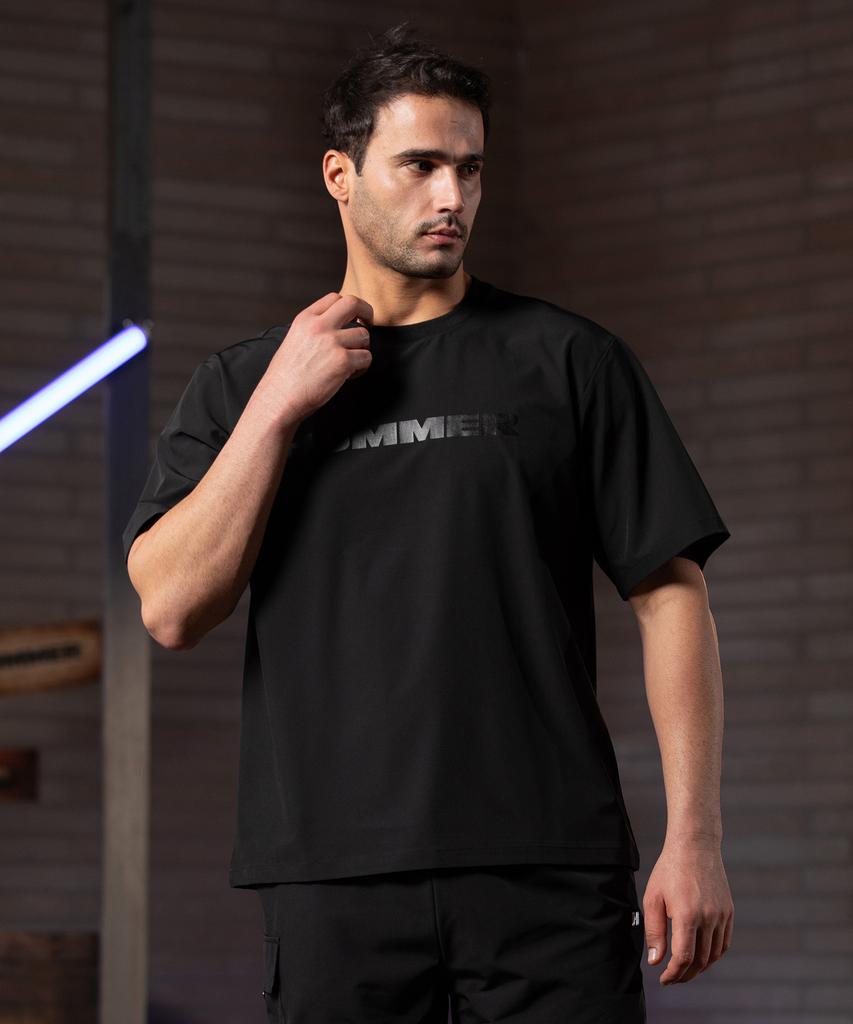 HUMMER H1 Signature Logo Cool Short Sleeve T-Shirt Black