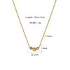 Stainless Steel Diamond Pendant 316 Necklace Women'S Titanium Steel Does Not Fade Light Luxury Niche Versatile Pendant Accessories Women