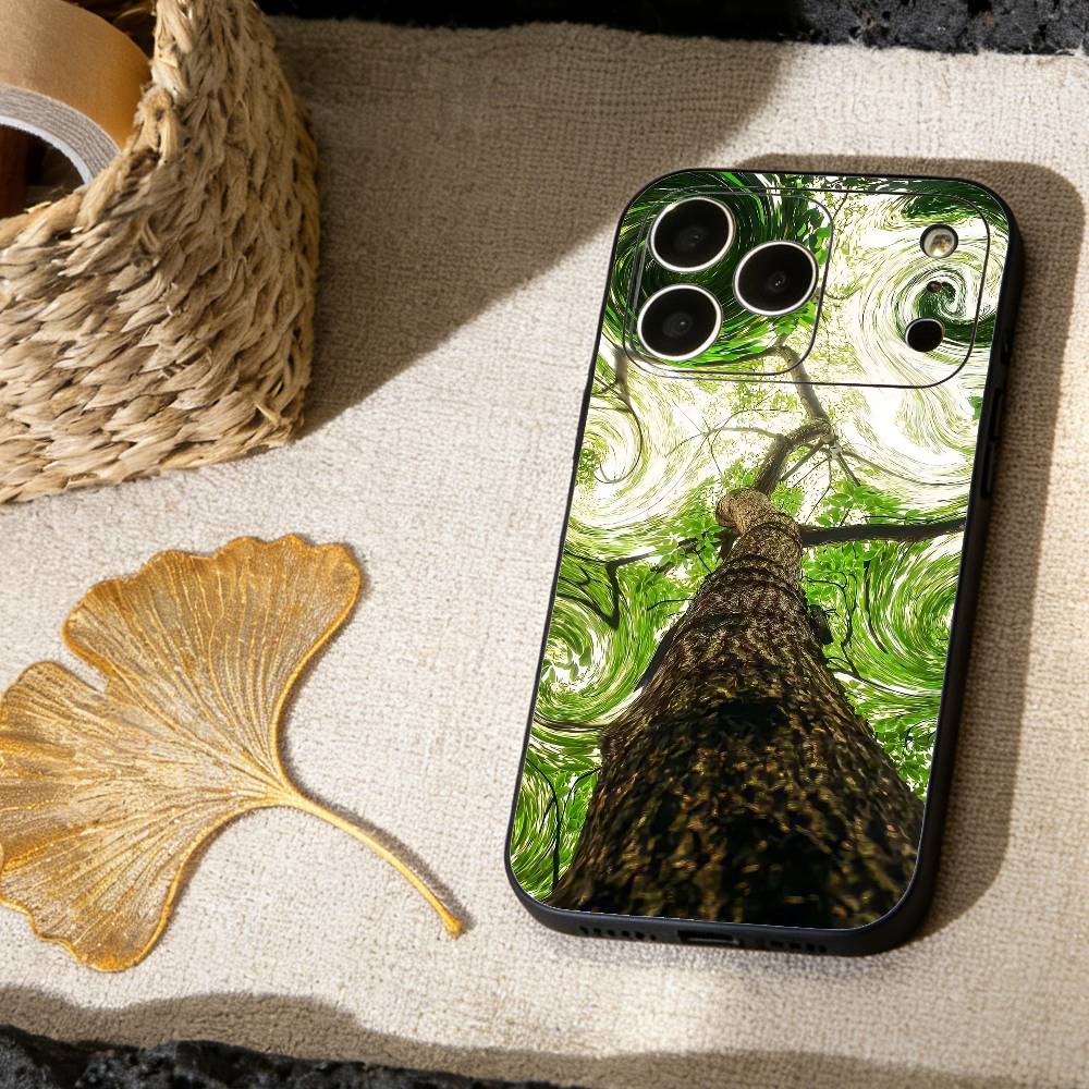 Fresh Natural Green Scenery Phone Case Silicone Soft For IPhone 17 16 15 14 13 12 11 X XR Plus Pro Max Plus
