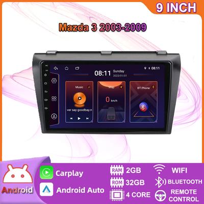 Android Car Radio Carplay For Mazda 3 2003-2009 Multimedia Video Player GPS Navigation WIFI 2+32GB