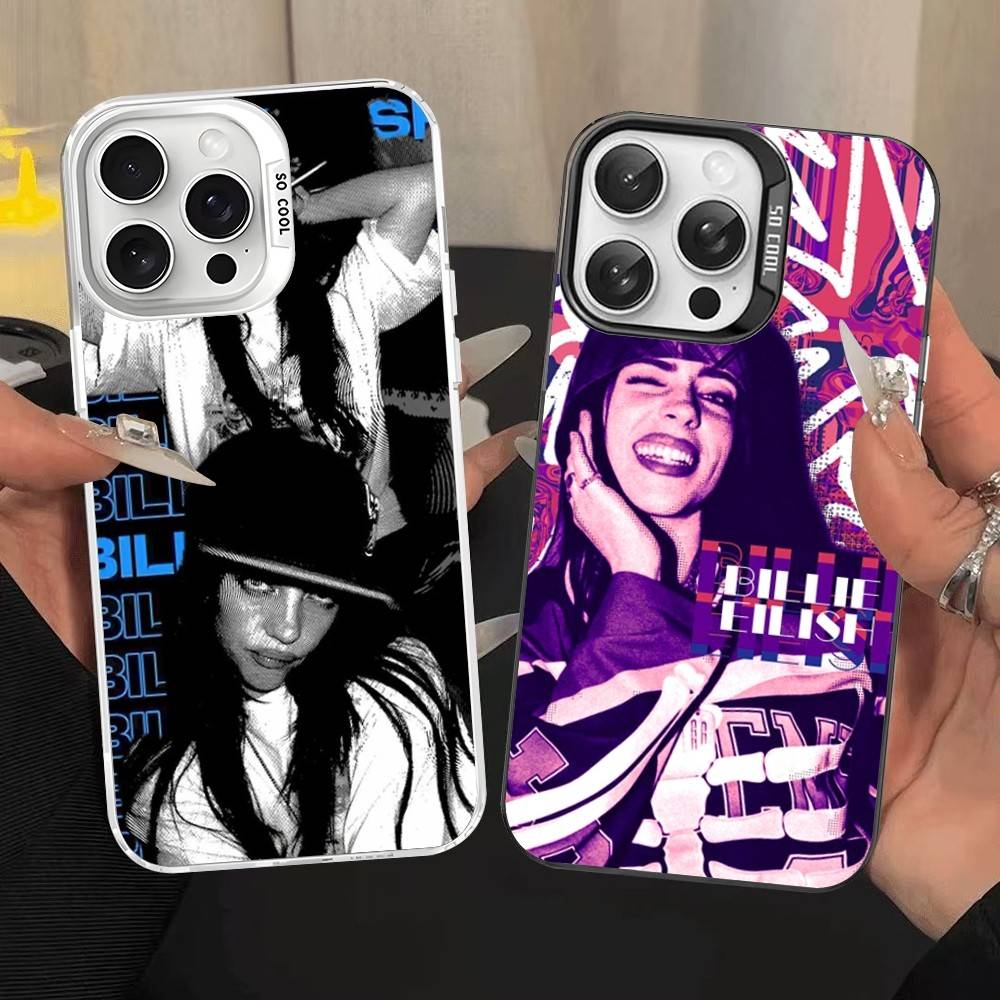 Custodia per Telefono Colorata Pop Singer B-Billie Per IPhone 17 16 15 14 13 12 11 Pro Max Plus Copertura Opaca