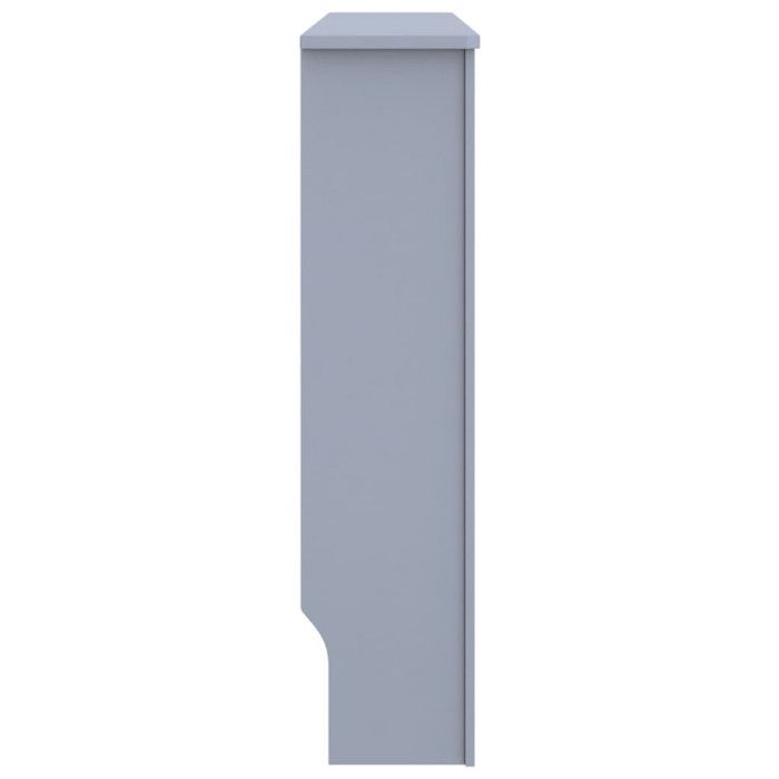 Cache-radiateur - VIDAXL - Anthracite - MDF - Espace de rangement pour livres et cadres photo