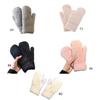 Faux Furs Mittens Women Winter Warm Gloves Faux Furs Gloves Stretchy Cuff Comfortable Wear for Skating Skiing Hunting